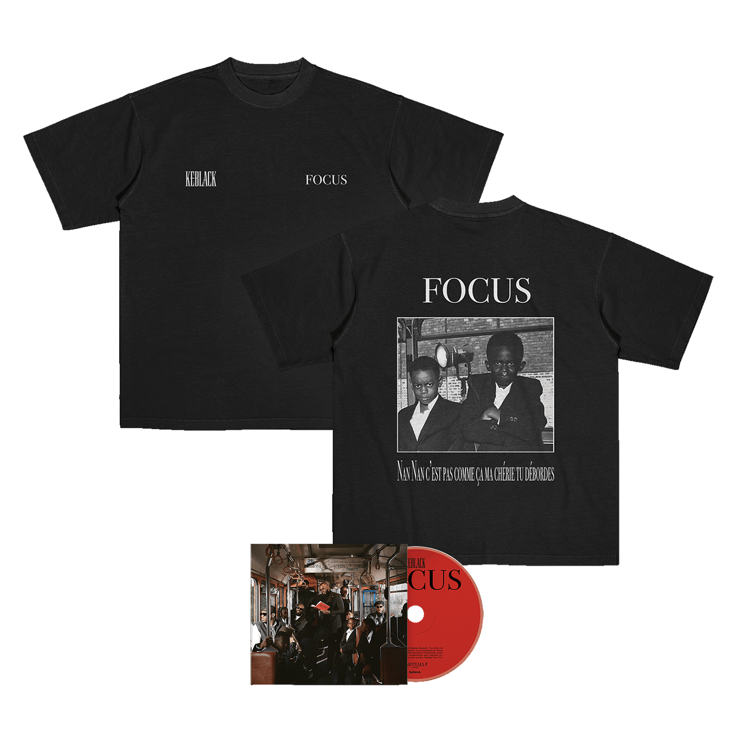 PACK FOCUS - T-SHIRT "PAS COMME CA" + CD